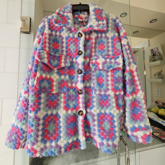 NWT Carla Giannini pom pom wool jacket - one size - Picture 10 of 14